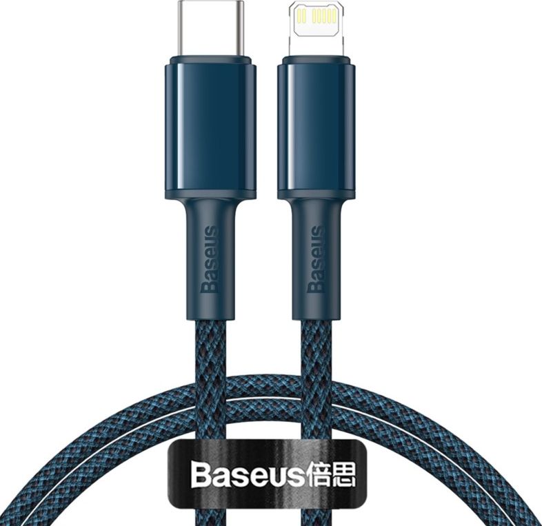 Kabel USB Baseus USB-C - Lightning 1 m Niebieski (02443)