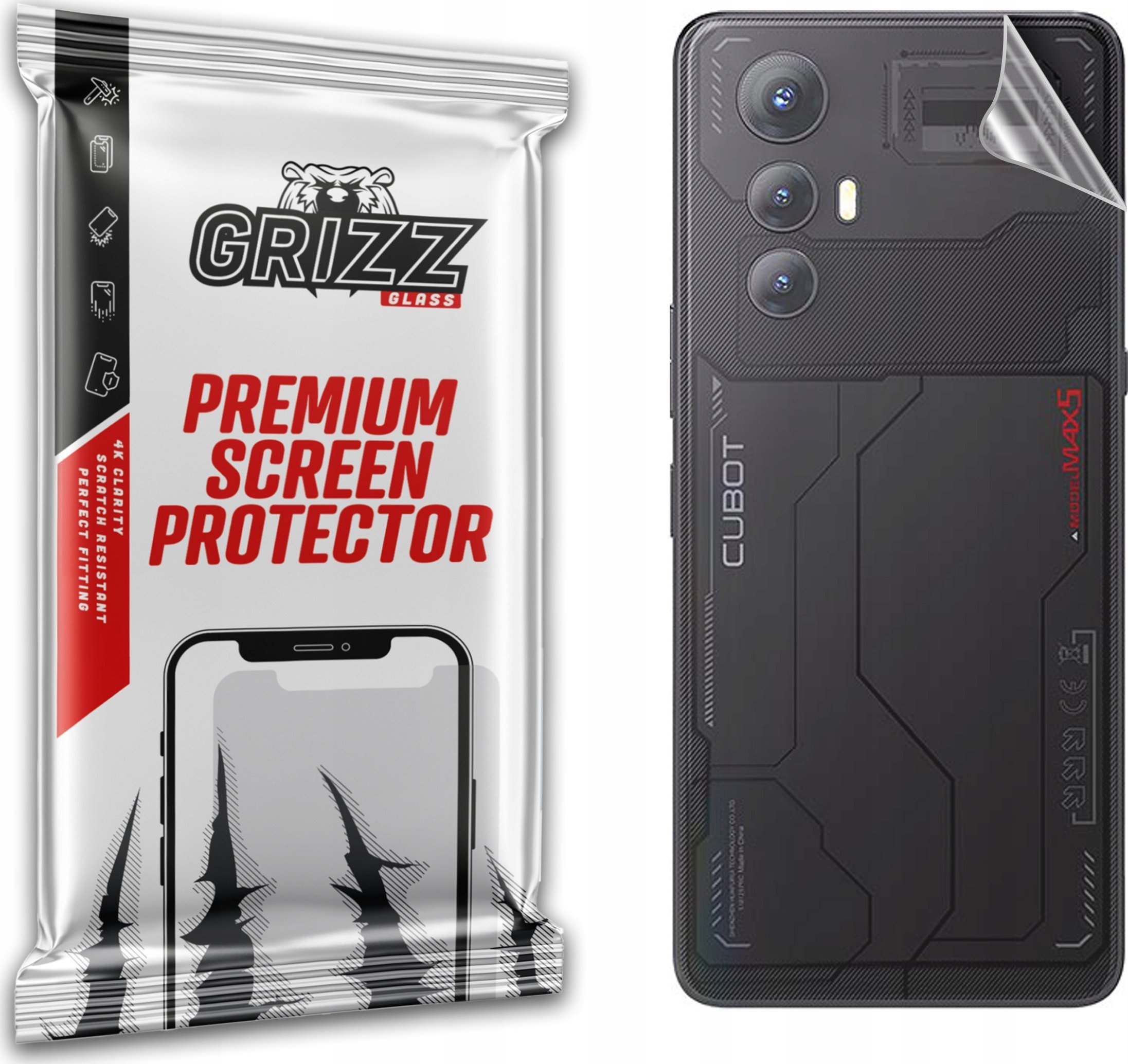 GrizzGlass Folia na tył GrizzGlass SatinSkin do Cubot Max 5