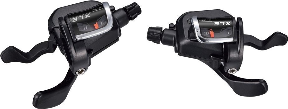 Microshift Manetki MICROSHIFT XLE, Para, 10.rzędowe(3x10), Kompatybilne z Shimano, Xpress Trigger, Optyczny Wskaźnik Przełożeń (NEW)