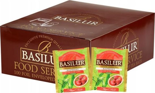 Basilur Basilur RASPBERRY herbata HoReCa - 100 torebek