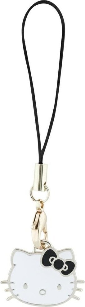 Hello Kitty zawieszka HKCPMKHK Phone Strap czarny/black Charm Kitty Head