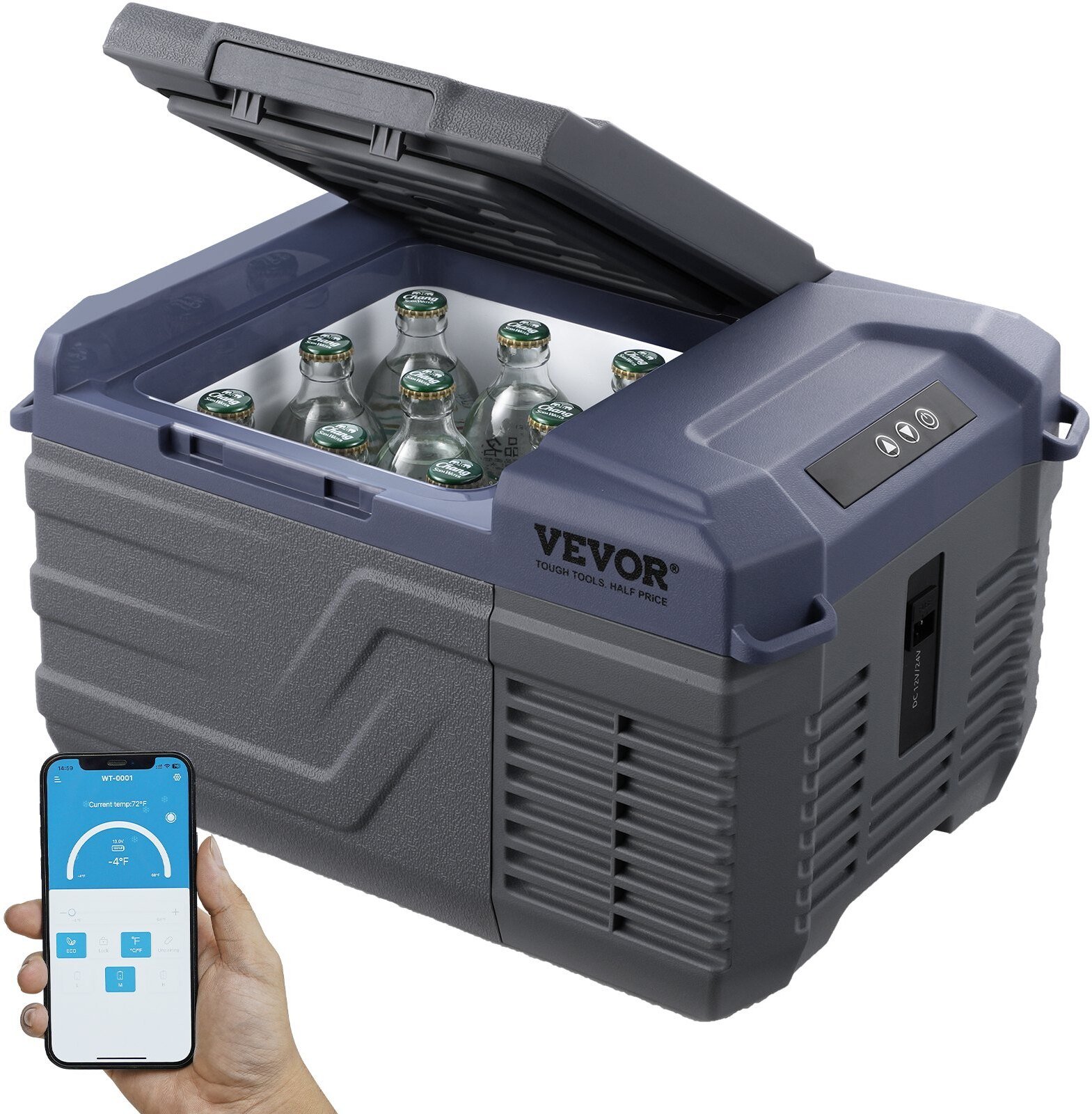 Lodówka turystyczna samochodowa przenośna z zamrażalką kompresorowa 9L 45W