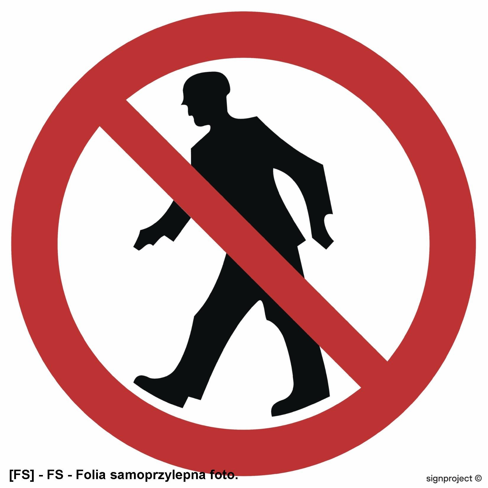 GB056 - Zakaz przejścia 250x250