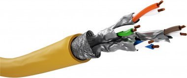 Goobay LAN CAT 8.1 SOLID S/FTP CU LSZH 025m GHMT - Długość kabla 25 m