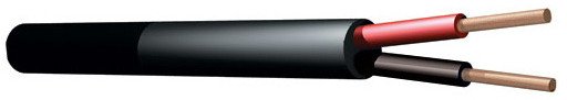 Przewód głośnikowy PD Connex 100V 2x 1,5mm 15A - Czarny - 1m one size