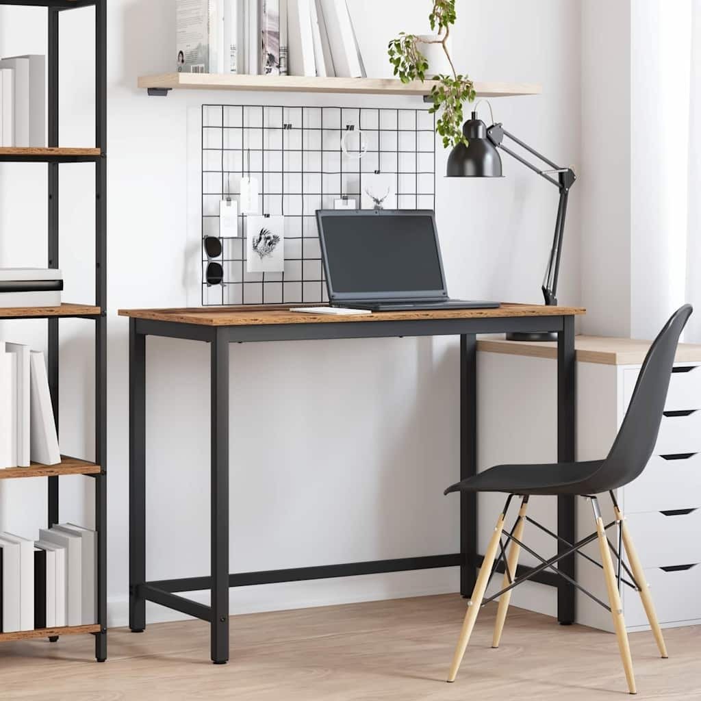 vidaXL stół Stare drewno 80 x 50 x 76,5 cm Drewno inżynieryjne i stal