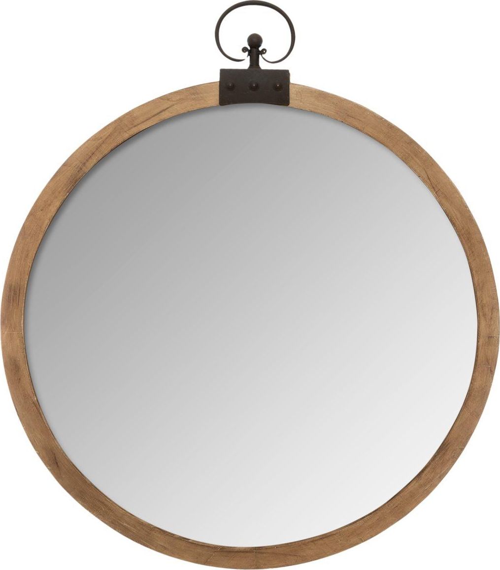 Atmosphera Drewniane lustro ścienne Sarah
