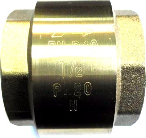 ZAWÓR ZWROTNY Z GRZYBKIEM MOSIĘŻNYM 40 //ZZ.M.40