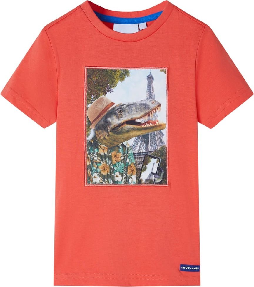 vidaXL Koszulka dziecięca, jasnoczerwona, 92