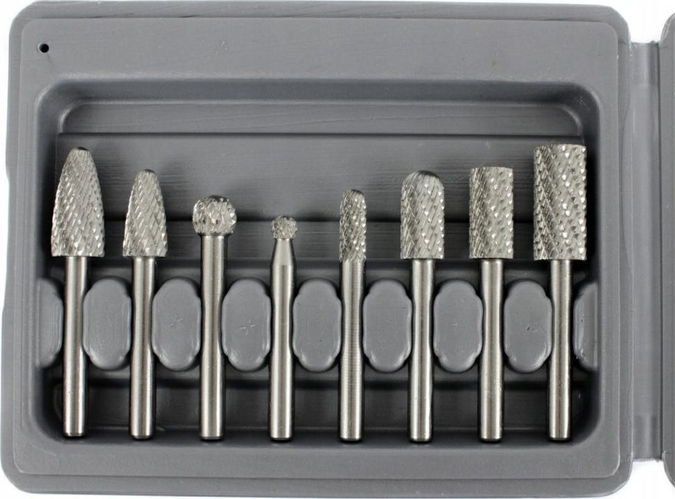 Silver FREZY TRZPIENIOWE DO METALU 8szt. /SILVER