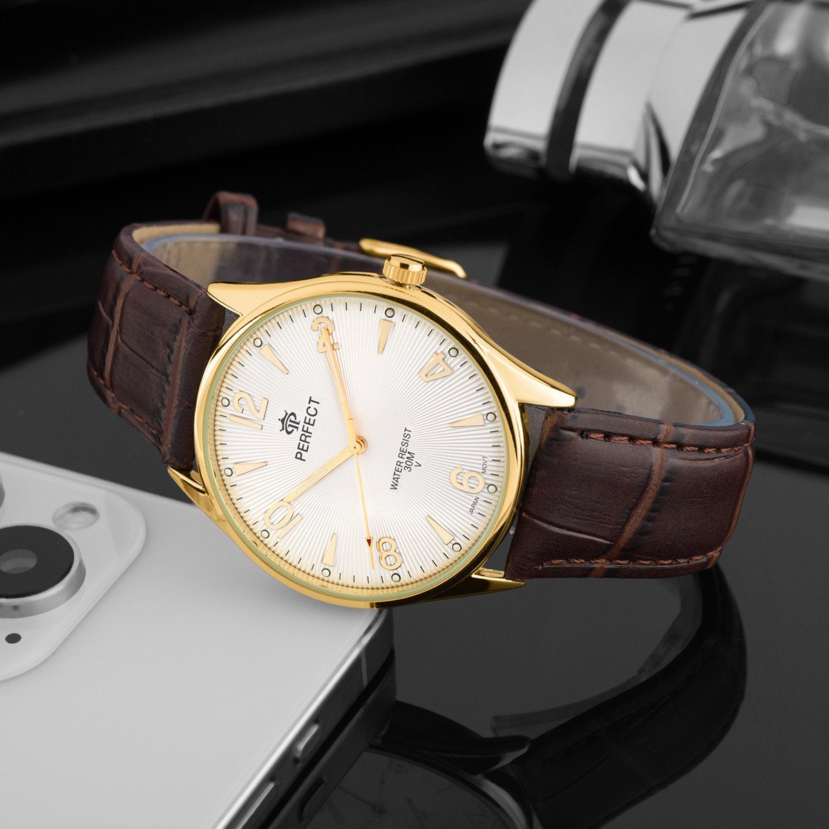 Zegarek Perfect C141-06 męski klasyczny czytelny .