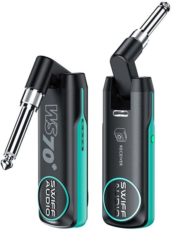 SWIFF WS-70+ system bezprzewodowy do gitary basu nadajnik odbiornik UHF