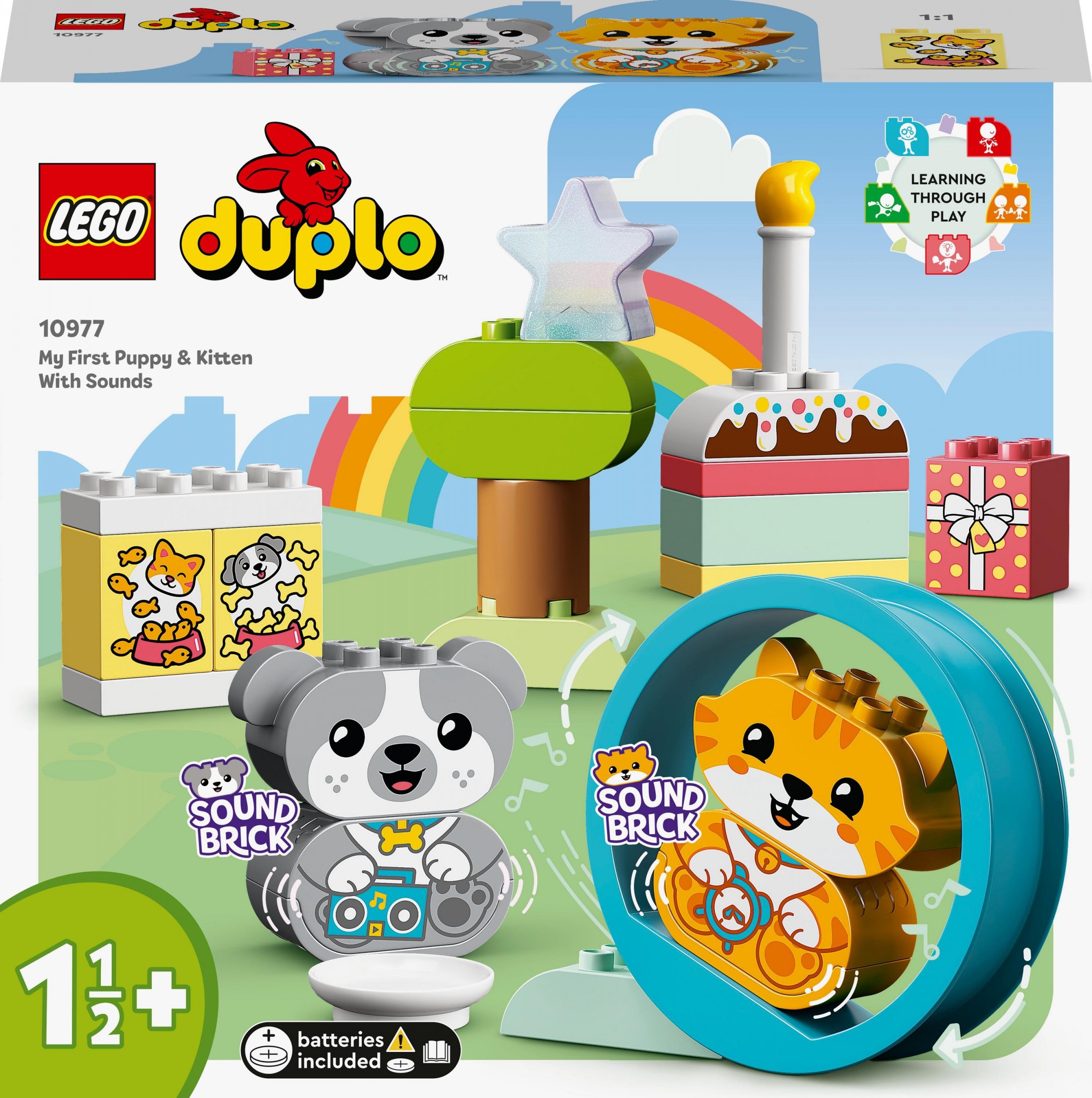 LEGO Duplo Mój pierwszy szczeniak i kotek z odgłosami (10977)