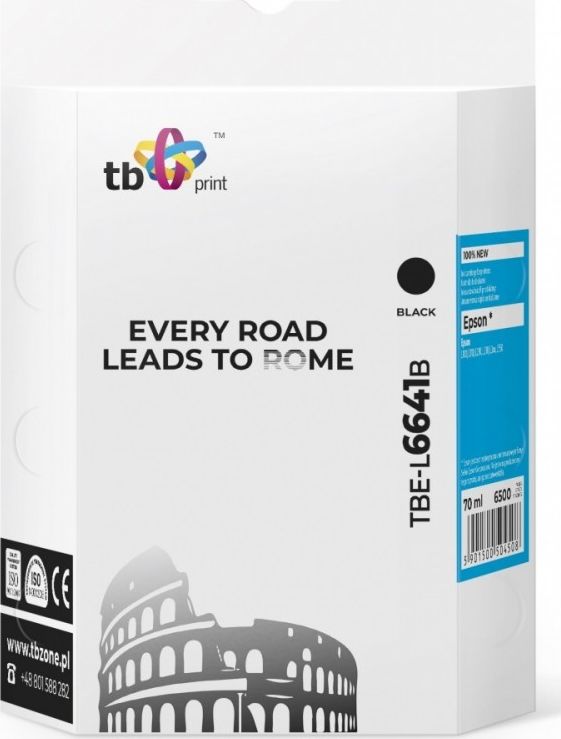 Tusz TelForceOne Tb Print Tusz Do Epson L100/110/200/210/3xx/550 Tbe-l6641b Bk