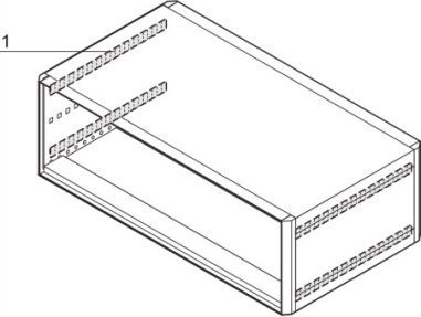 SCHROFF SCHROFF RatiopacPRO Zestaw ekranujący EMC ściana boczna do pokrywy 375 mm