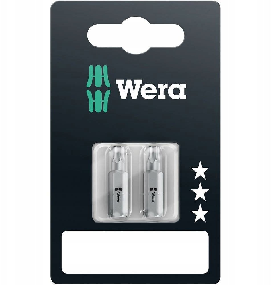 SCREWDRIVER BITS WERA 2 PCS T15X25MM.
