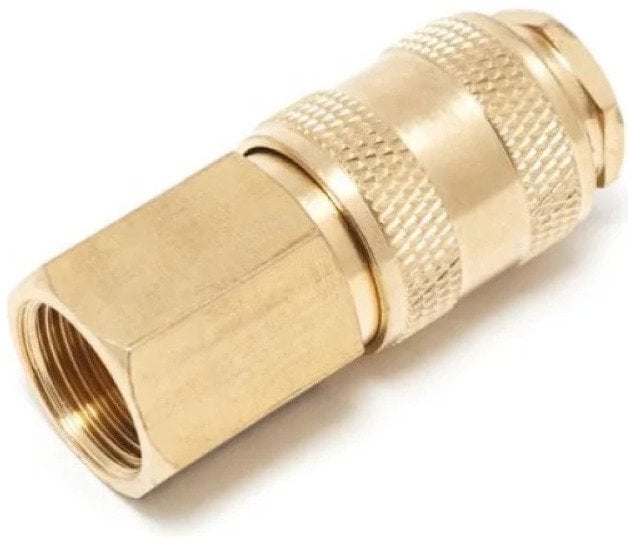 Partner Szybkozłączka pneumatyczna z zaworem z gwintem wewnętrznym 3/8" (mosiądz)