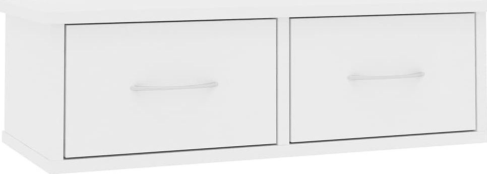 Elior Półka ścienna z szufladami Toss 2X - biała