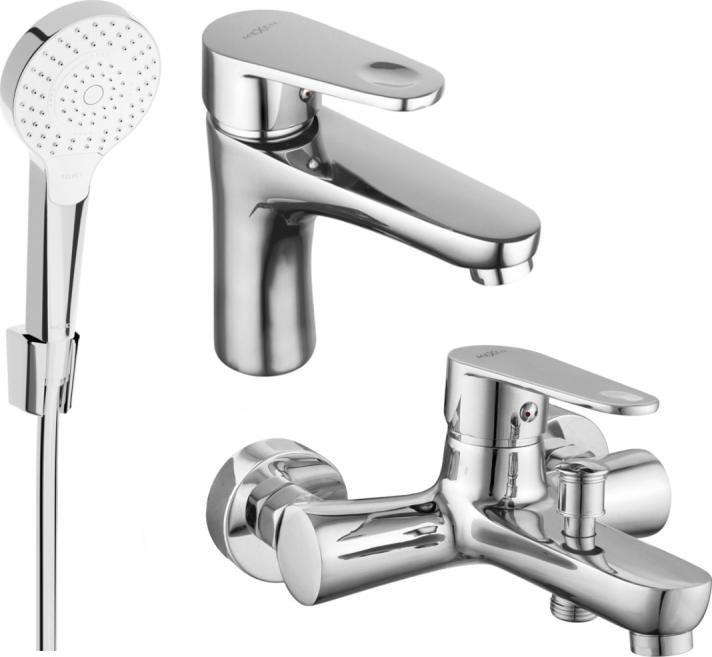 Bateria wannowa Mexen Mexen Kama R05 zestaw wannowy, chrom - 72503R05-00