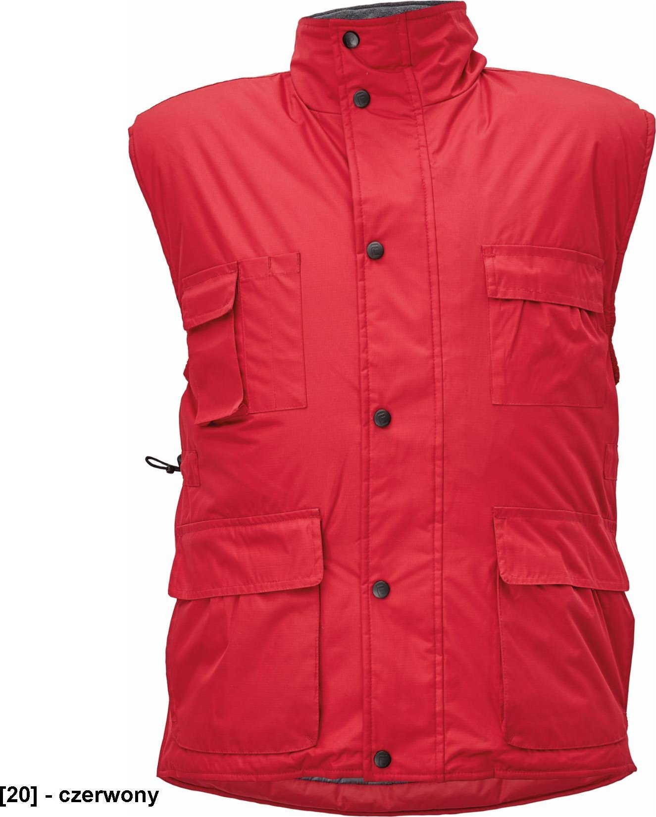 CERVA BEAVER - kamizelka - czerwony L