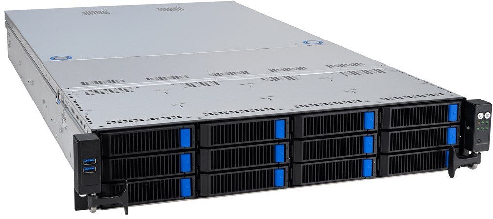 ASUS Server RS521A-E12-RS12U/1G/1.6kW/12NVMe/FAN/RH/OCP/GPU