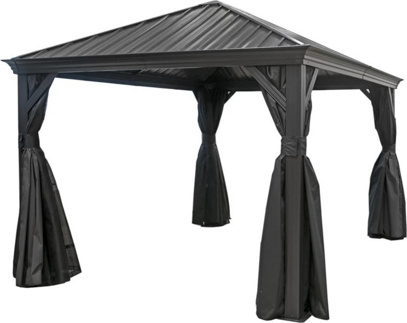 SOJAG Sojag Pawilon aluminiowy Marsala 1216 z moskitierą Ciemnoszary 363x483x293cm