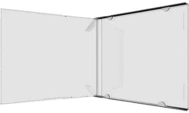 MediaRange CD-Leerhülle ohne Tray 14.4mm maschinenfähig tra