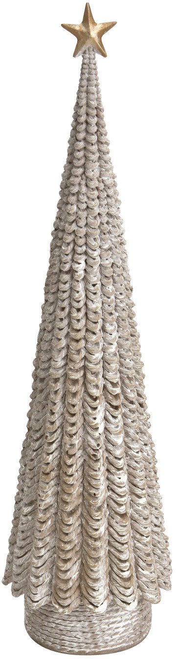 Figurka świąteczna Choinka biało-złota 35 cm 172862