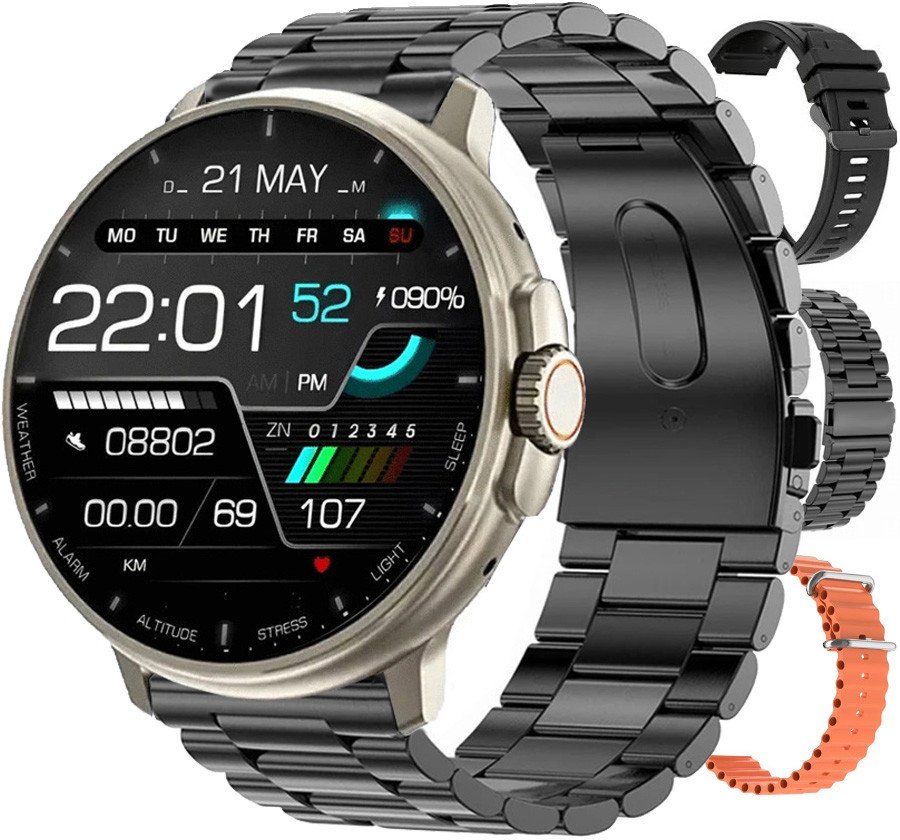 Zegarek SMARTWATCH Rubicon RNCF15 duży IPS 1,39 / 3 paski