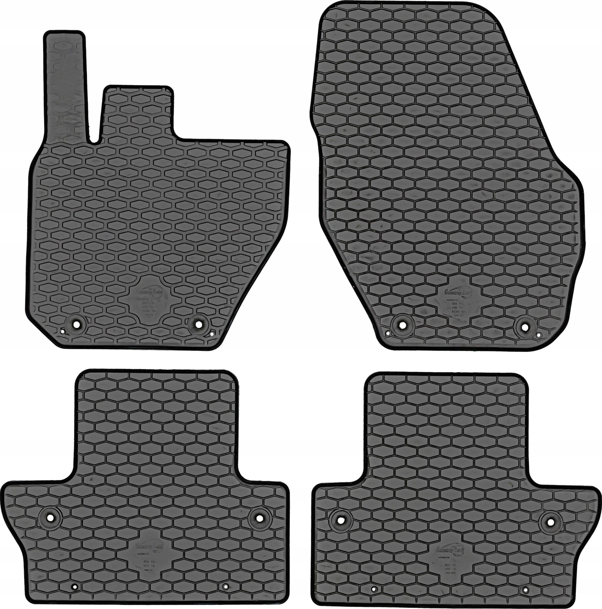 Kilimėliai Volvo S60, V60 2011-> (black)