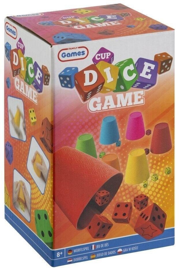 Gra w kości + 6 kubeczków