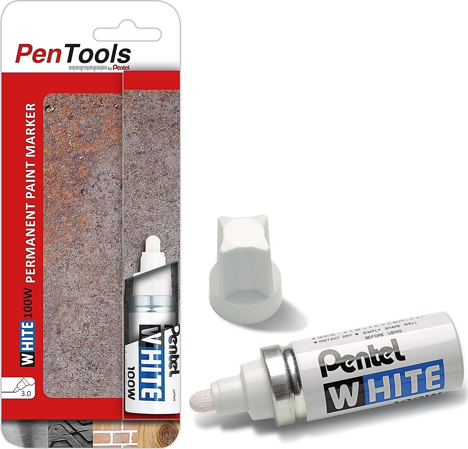 Pentel Marker olejowy Pentel X100W biały