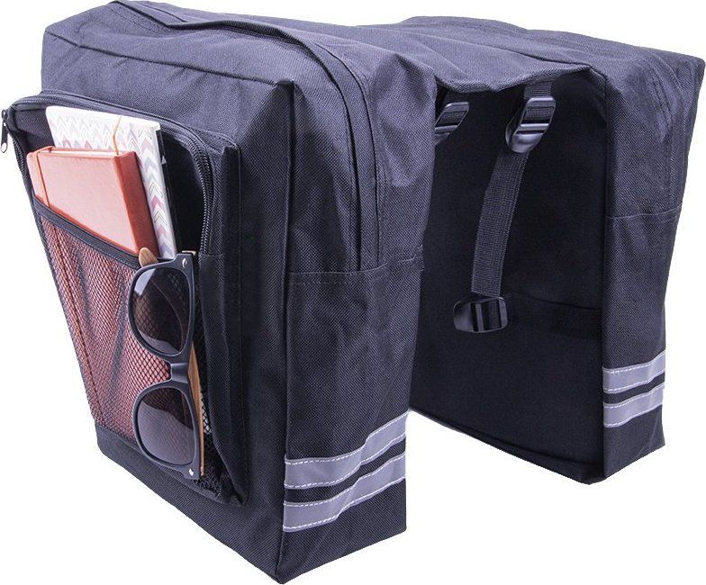 Forever Outdoor Podwójna sakwa rowerowa na bagażnik Forever Outdoor czarna