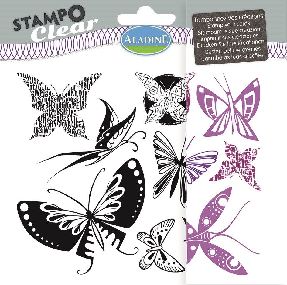 Aladine Stemple silikonowe Motyle