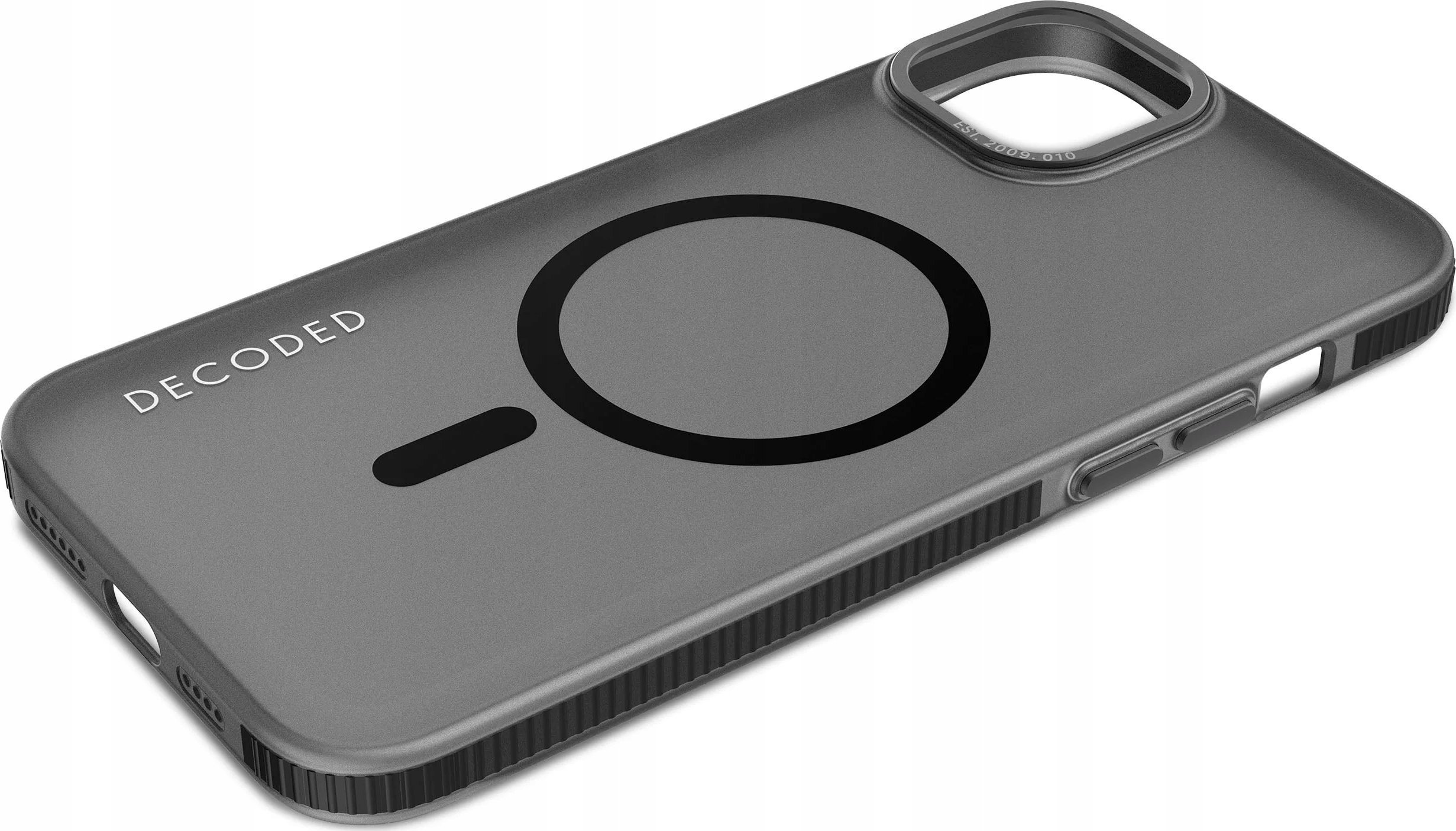 Decoded Etui Transparent Grip Case z MagSafe do iPhone 15 Plus - gray-black
