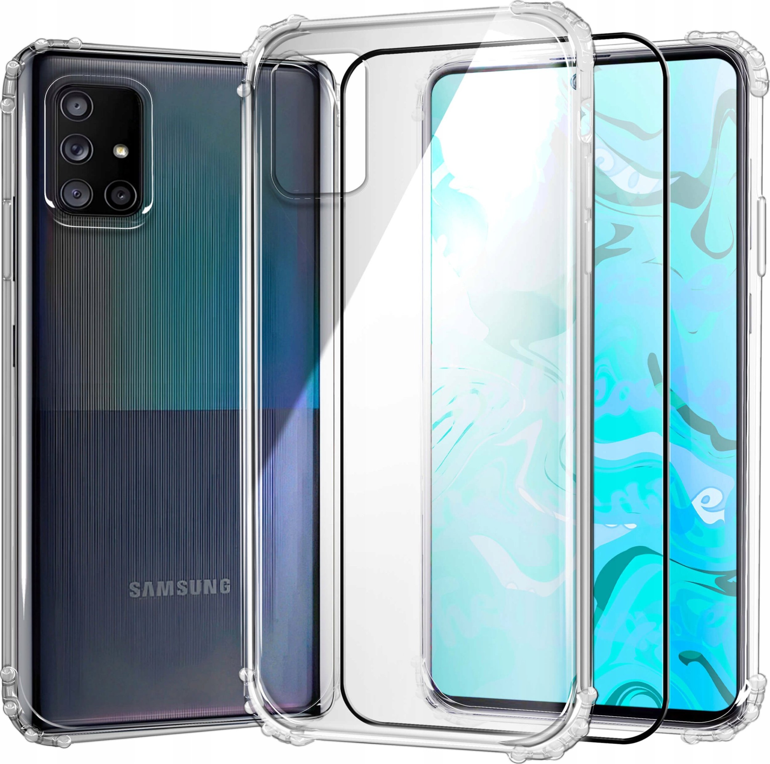 Hello Case ETUI PANCERNE DO SAMSUNG GALAXY A71 5G | CASE SILIKON GUMOWE SLIM SZKŁO