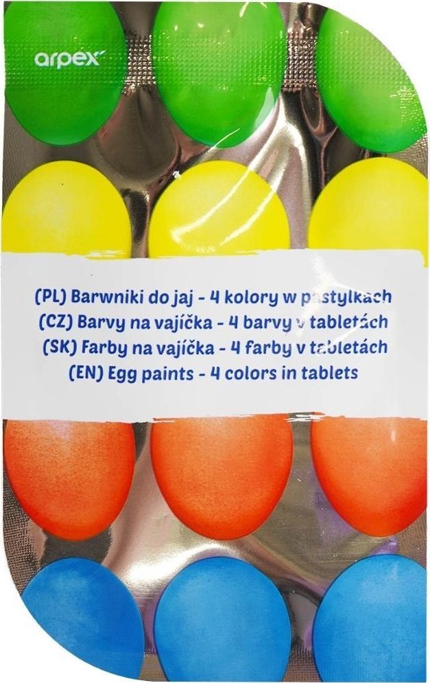 Barwniki do jaj 4 kolory w pastylkach