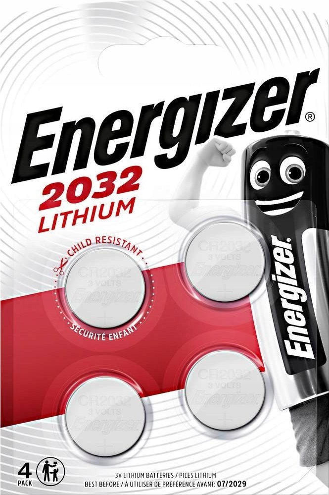 Energizer BATERIA ENERGIZER SPECJALISTYCZNA CR2032 4 sztuki 3V ECO*