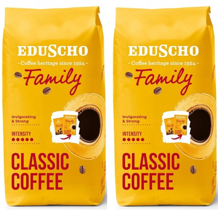 Kawa ziarnista Tchibo Zestaw Kawa ziarnista Eduscho Family 1kg x2