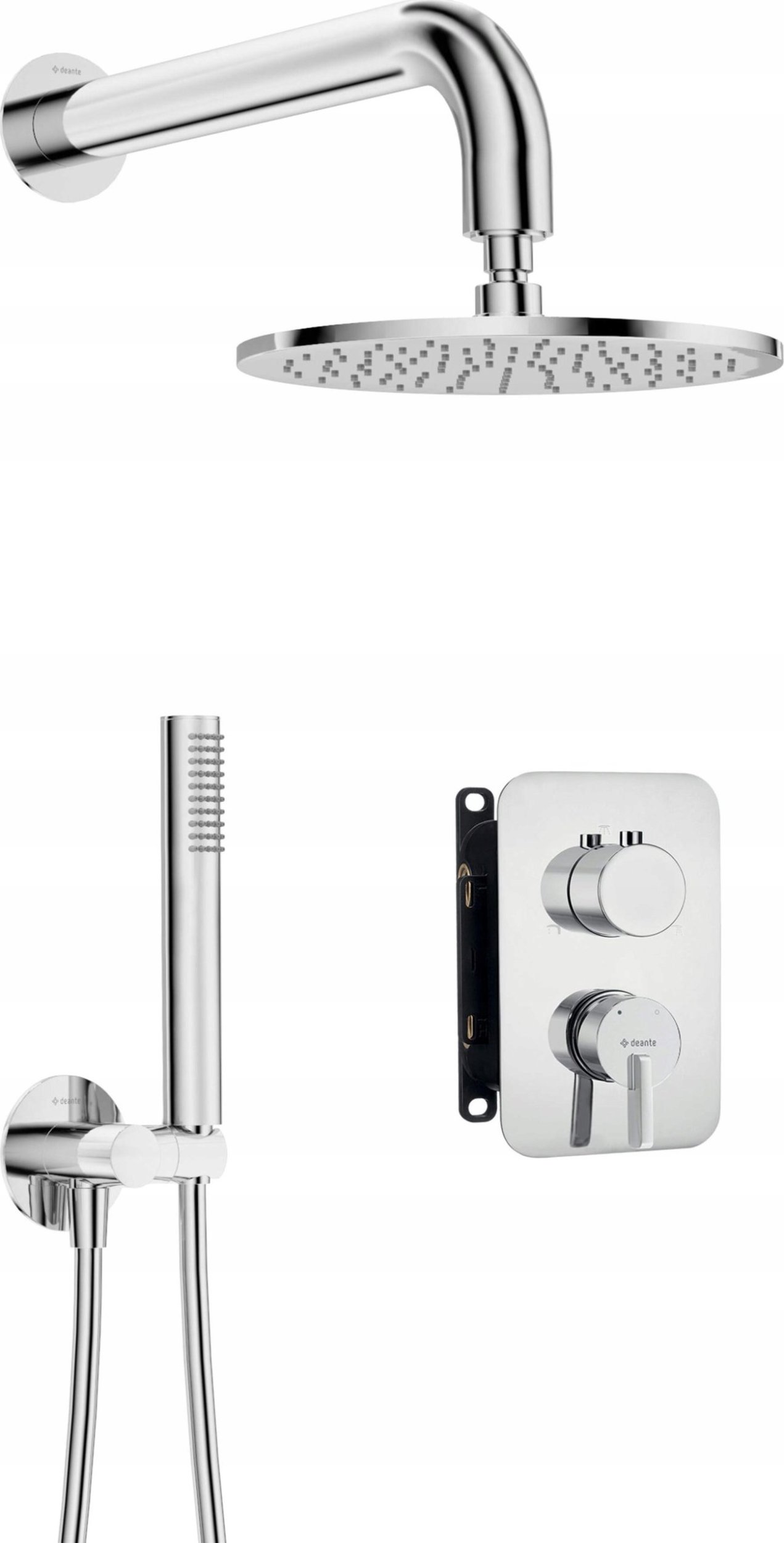 Zestaw prysznicowy Deante Zestaw prysznicowy podtynkowy z BOXem mieszaczowym - z głowicą prysznicową