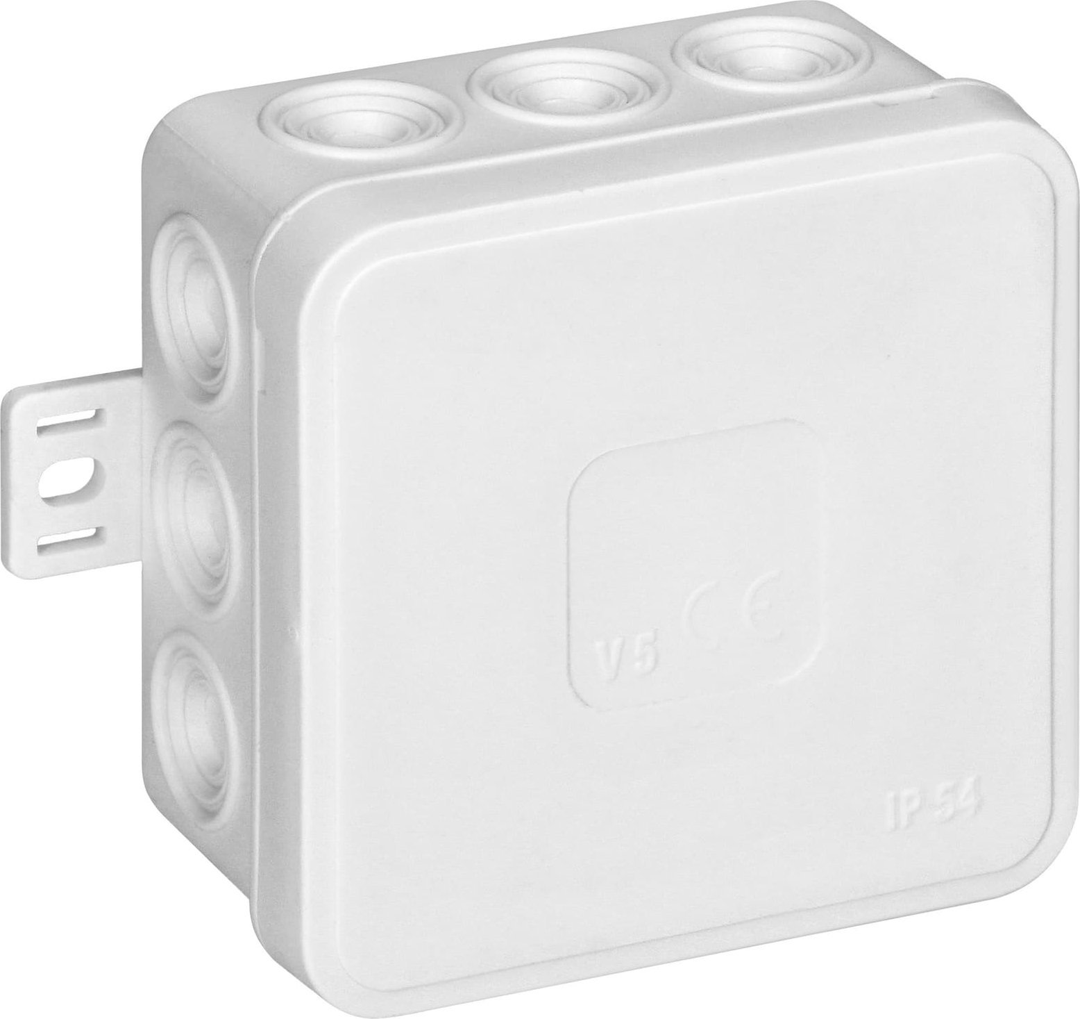 Orno Puszka n/t CLICK, IP54, 12 przepustów, 75x75x41mm, biała,OR-JB-13802/W