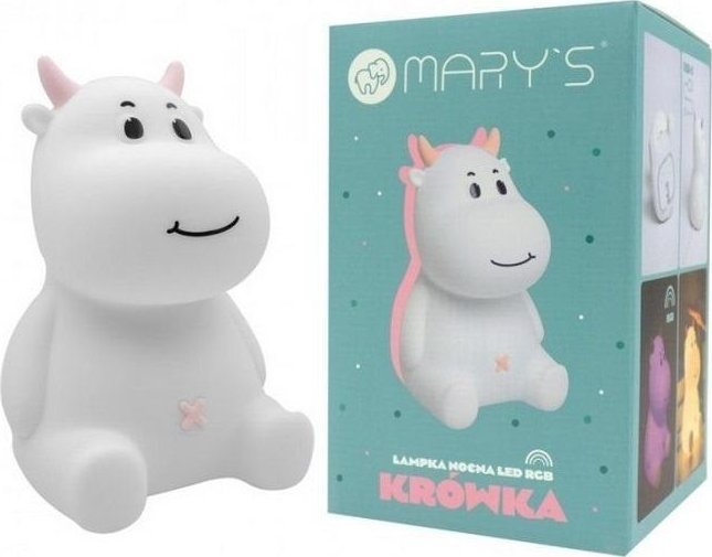 Lampka nocna LED krówka różowa