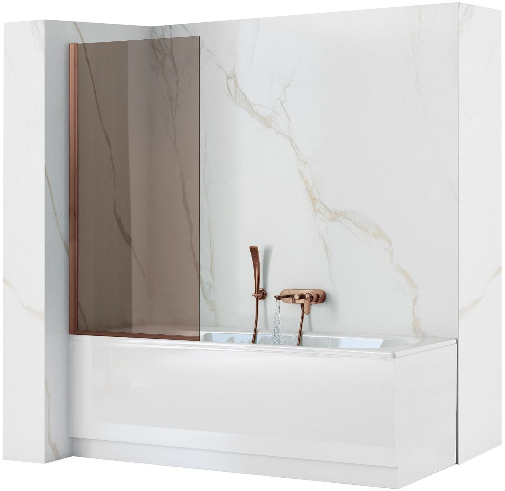 Parawan nawannowy Rea Parawan Elegant Mosiężny szczotkowany 80 Nawannowy