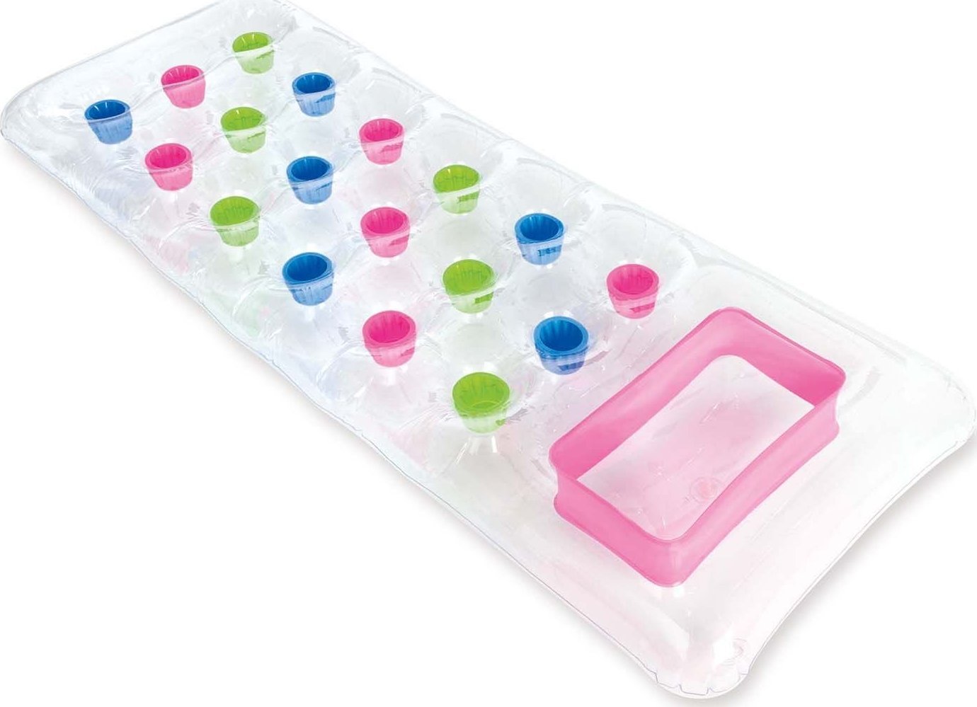 Intex Dmuchany materac z okienkiem, Intex, 188x71 cm, różowy