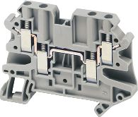 Schneider Złączka szynowa 4-przewodowa 4mm2 szara ATEX (NSYTRV44)