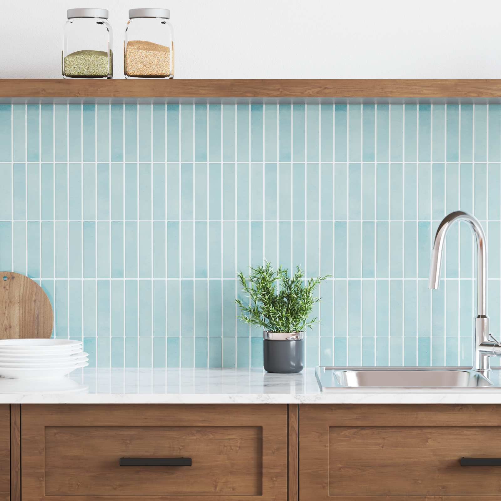 vidaXL Naklejki dekoracyjne 50 pcs Szary zielony 29 x 22,9 x 0,8 cm