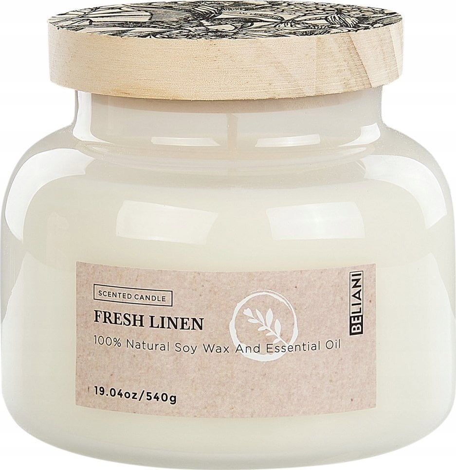 Beliani Świeca zapachowa sojowa świeże pranie DELIGHT BLISS