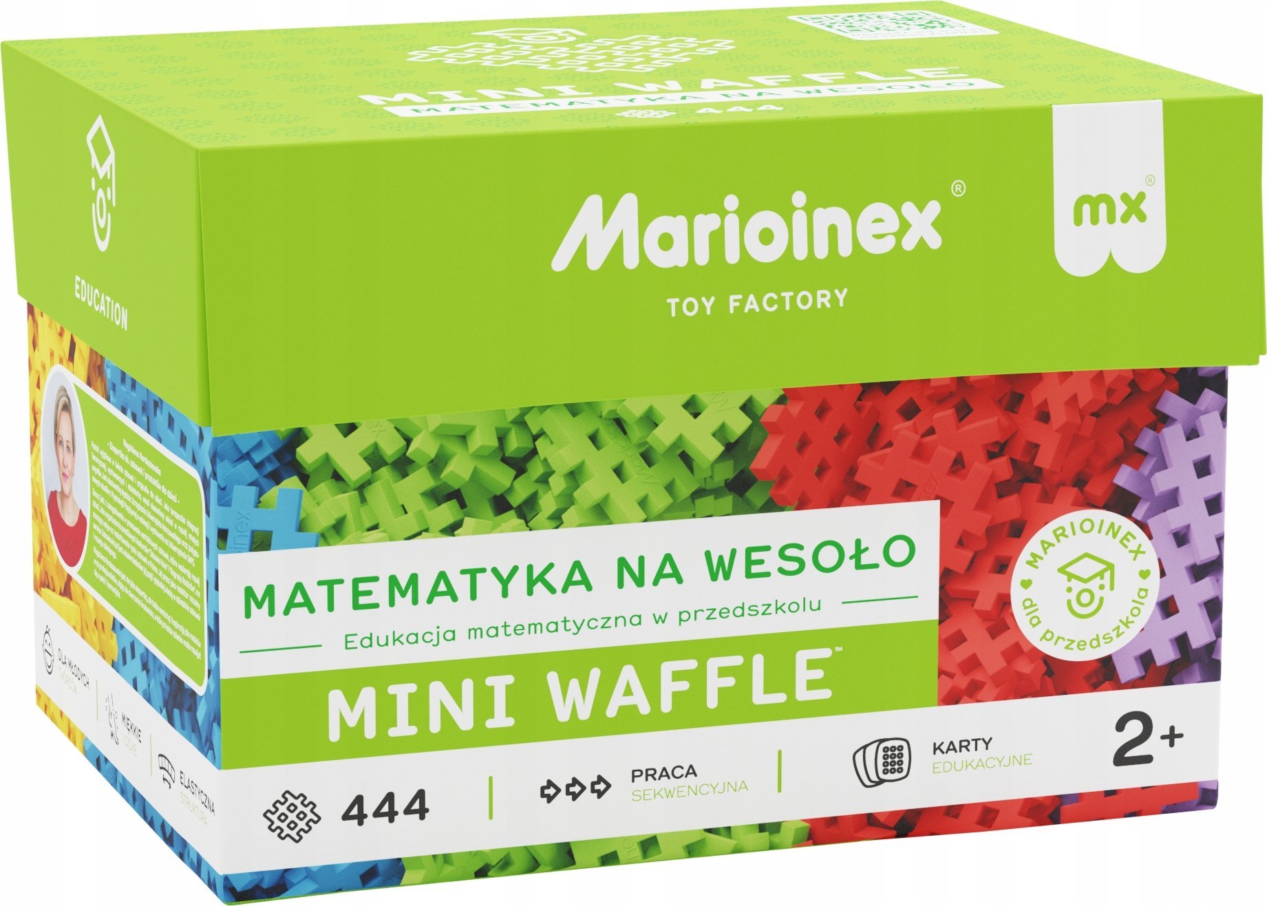 Marioinex Klocki Waffle mini - Matematyka na wesoło 444 elementów