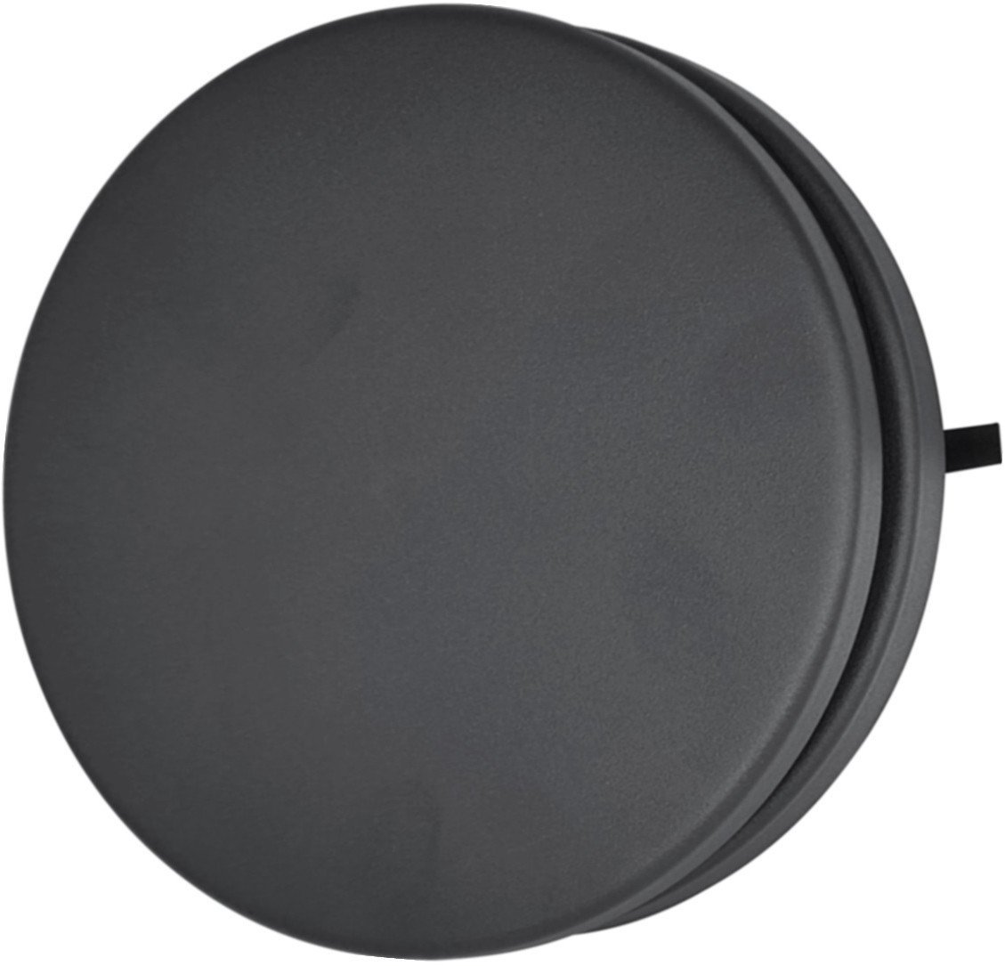 Metal air supply diffuser DMKP100A, anthracite color.