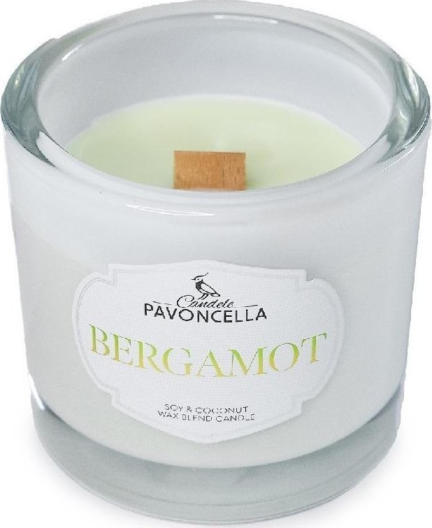 Świeczka sojowa Bergamot biała 170g